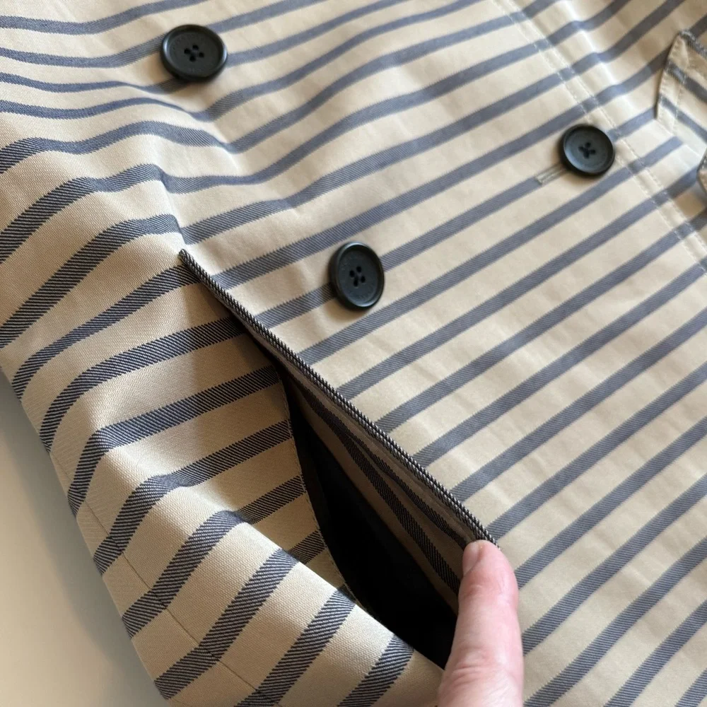 Coach Factory Stripe Short Trench - Picture 4 of 13